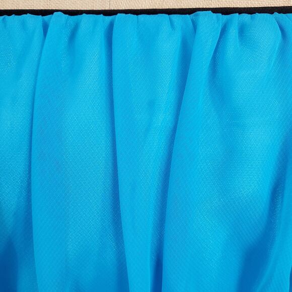 VTG Y2K ZumZum Niki Livas Babydoll Dress Tulle Goth Blue Black Party HoCo 9 / 10 - Picture 5 of 15